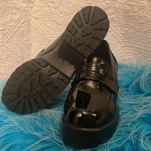 Minimalist Slip-On Flatform Penny Loafers Women’s 5/38